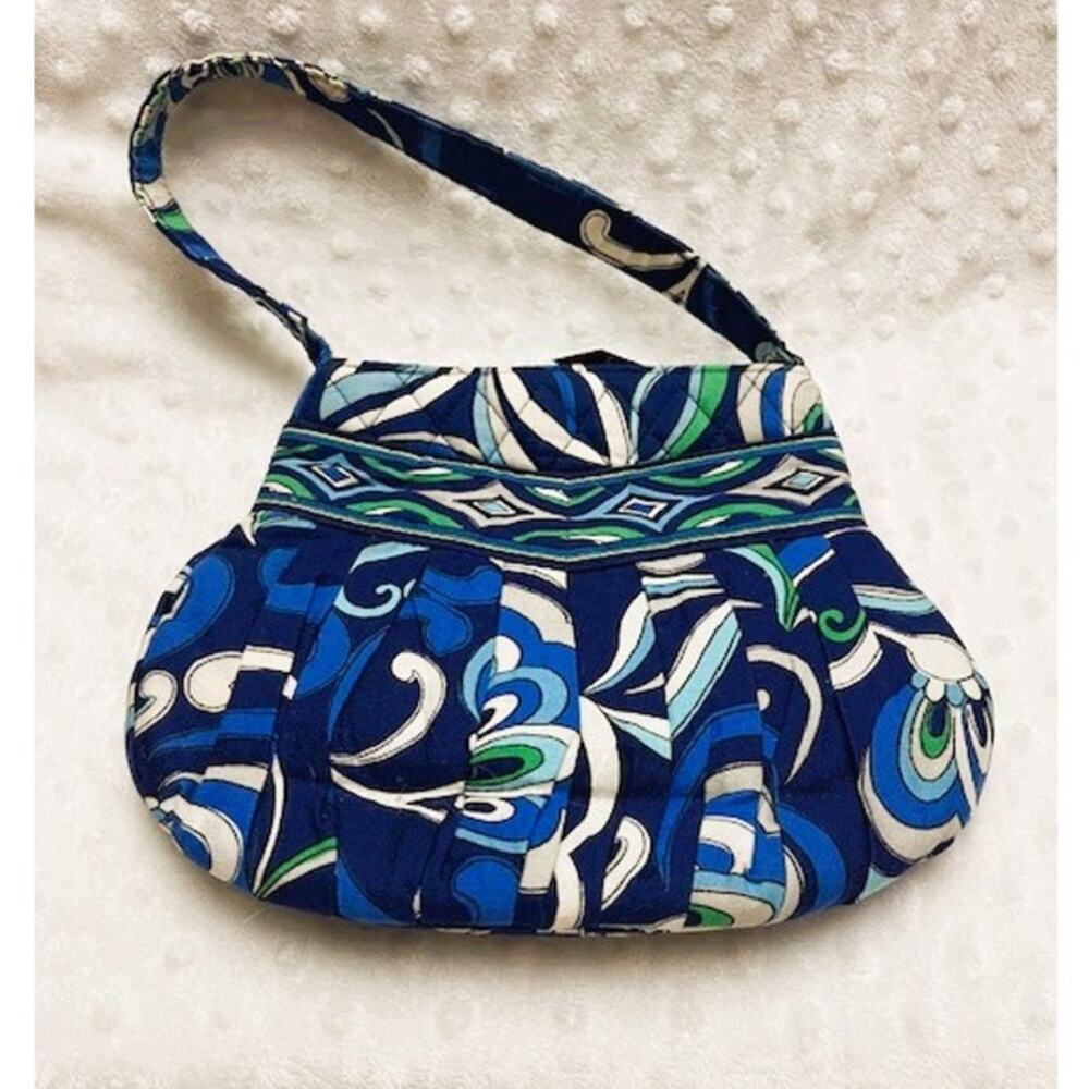 Vera Bradley "Hannah" Handbag , Retired Mediterranean Blue Pattern
